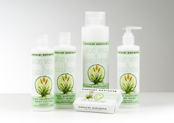 Natural Extracts Aloe Vera and Cucumber Soap 24 packs of (3x125g) - Image 5