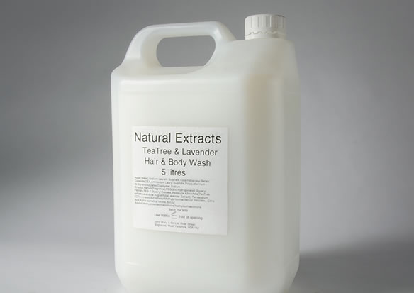 (2x5L) Refill: Natural Extracts Hair & Body Wash – Tea Tree & Lavender